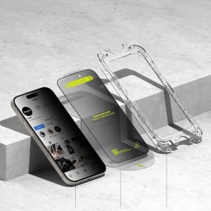 Ringke SZKŁO PRYWATYZUJĄCE RINGKE EASY SLIDE 2-PACK IPHONE 16 PRO PRIVACY 4