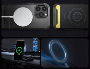 Spigen SPIGEN RUGGED ARMOR MAG MAGSAFE IPHONE 16 PRO MAX MATTE BLACK 4