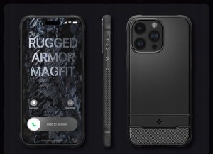 Spigen SPIGEN RUGGED ARMOR MAG MAGSAFE IPHONE 16 PRO MAX MATTE BLACK 6