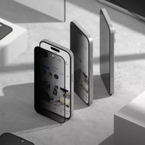 Ringke SZKLO PRYWATYZUJĄCE RINGKE EASY SLIDE 2-PACK IPHONE 16 PRO MAX PRIVACY 9