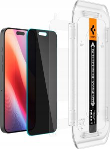 Spigen SZKŁO PRYWATYZUJĄCE SPIGEN GLAS.TR ”EZ FIT” 2-PACK IPHONE 16 PRO PRIVACY 3