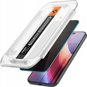 Spigen SZKŁO PRYWATYZUJĄCE SPIGEN GLAS.TR ”EZ FIT” 2-PACK IPHONE 16 PRO PRIVACY 4