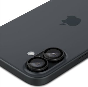 Spigen OSŁONA APARATU SPIGEN OPTIK PRO GLAS.TR ”EZ FIT” CAMERA PROTECTOR 2-PACK IPHONE 16 / 16 PLUS BLACK 4