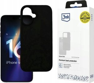 3MK 3MK Silicone Case iPhone 16 6.1" czarny/ black 1