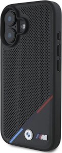 BMW BMHMP16M23PUPDK iPhone 16 Plus 6.7" czarny/black hardcase M Perforated Tricolor Line MagSafe 2