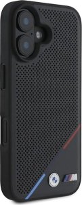 BMW BMHMP16M23PUPDK iPhone 16 Plus 6.7" czarny/black hardcase M Perforated Tricolor Line MagSafe 4