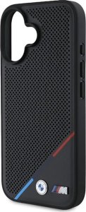 BMW BMHMP16M23PUPDK iPhone 16 Plus 6.7" czarny/black hardcase M Perforated Tricolor Line MagSafe 6