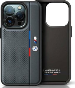 BMW BMW BMHCP16X23PUPVA iPhone 16 Pro Max 6.9" antracyt/anthracite hardcase M Perforated Tricolor Detail Line 1