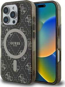 Guess Guess GUHMP16LH4DTEW iPhone 16 Pro 6.3" brązowy/brown hardcase IML 4G Background MagSafe 1