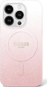 Guess Guess GUHMP16XHGRCELP iPhone 16 Pro Max 6.9" różowy/pink hardcase IML Glitter Gradient MagSafe 1