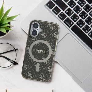 Guess Guess GUHMP16LH4DTEH iPhone 16 Pro 6.3" biały/white hardcase IML 4G Background MagSafe 12