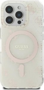 Guess Guess GUHMP16LH4DTEH iPhone 16 Pro 6.3" biały/white hardcase IML 4G Background MagSafe 3