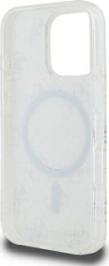 Guess Guess GUHMP16LH4DTEH iPhone 16 Pro 6.3" biały/white hardcase IML 4G Background MagSafe 7