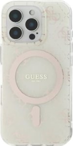 Guess Guess GUHMP16LH4DTEH iPhone 16 Pro 6.3" biały/white hardcase IML 4G Background MagSafe 10