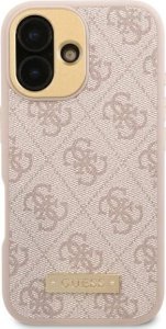 Guess Guess GUHMP16XU4GPRP iPhone 16 Pro Max 6.9" różowy/pink hardcase 4G Logo Plate MagSafe 1