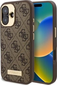 Guess GuessGUHMP16MU4GPRW iPhone 16 Plus 6.7" brązowy/brown hardcase 4G Logo Plate MagSafe 1