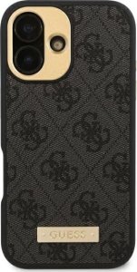 Guess Guess GUHMP16LU4GPRK iPhone 16 Pro 6.3" czarny/black hardcase 4G Logo Plate MagSafe 1