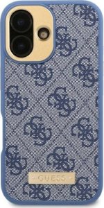 Guess Guess GUHMP16LU4GPRB iPhone 16 Pro 6.3" niebieski/blue hardcase 4G Logo Plate MagSafe 1