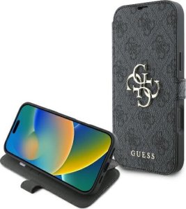 Guess Guess GUBKP16M4GMGGR iPhone 16 Plus 6.7" czarny/black book 4G Metal Logo 1