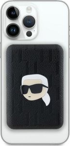 Powerbank Karl Lagerfeld Karl Lagerfeld Powerbank indukcyjny KLPB5FPGKSKIHK 15W 5000mAh czarny/black Karl Head Pin MagSafe 2