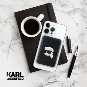 Powerbank Karl Lagerfeld Karl Lagerfeld Powerbank indukcyjny KLPB5FPGKSKIHK 15W 5000mAh czarny/black Karl Head Pin MagSafe 7