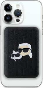 Powerbank Karl Lagerfeld Karl Lagerfeld Powerbank indukcyjny KLPB5FPGKSKCHK 15W 5000mAh czarny/black Karl&Choupette Head Pin MagSafe 2
