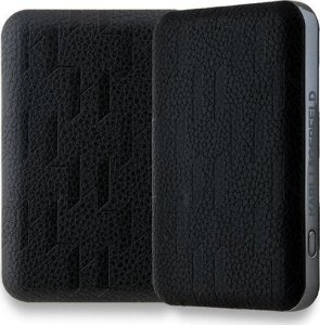 Powerbank Karl Lagerfeld Karl Lagerfeld Powerbank indukcyjny KLPB5FPGKSKCHK 15W 5000mAh czarny/black Karl&Choupette Head Pin MagSafe 3