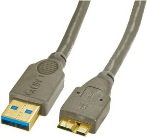 Kabel USB Lindy Micro USB B, 3m (31283) 1