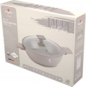 Berlinger Haus PŁASKI GARNEK TYTANOWY Z POKRYWĄ 30cm BERLINGER HAUS BH-8099 TAUPE 7