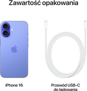 Smartfon Apple iPhone 16 256GB Ultramarine (MYEH3) 9