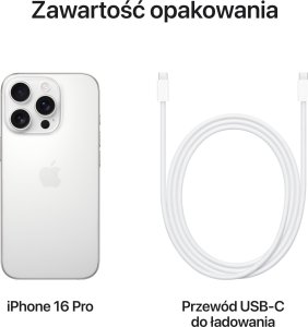 Smartfon Apple iPhone 16 Pro 256GB White Titanium (MYNJ3) 9