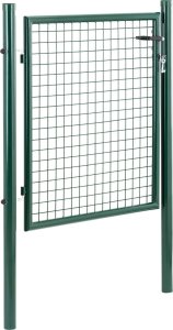 Wiesenfield Brama furtka wejściowa ogrodowa ze stali 107.5 x 150 cm Brama furtka wejściowa ogrodowa ze stali 107.5 x 150 cm 2