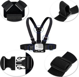 Hurtel Szelki na kamerę sportową GoPro i telefon do zamocowania na klatkę piersiową Szelki na kamerę sportową GoPro i telefon do zamocowania na klatkę piersiową 4