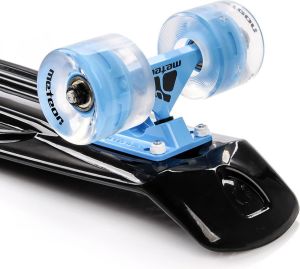 Deskorolka Meteor PLASTIKOWA Z KÓŁKAMI LED black 4