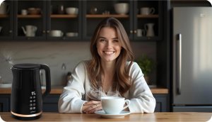 Czajnik Berdsen Czajnik elektryczny 1,7l BD-706 czarny 8