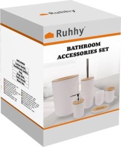 Ruhhy Zestaw akcesoriów łazienkowych - biały Ruhhy 24635 2