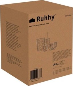 Ruhhy Zestaw akcesoriów łazienkowych - czarny Ruhhy24636 3