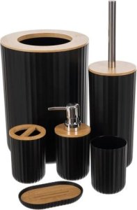 Ruhhy Zestaw akcesoriów łazienkowych - czarny Ruhhy24636 5