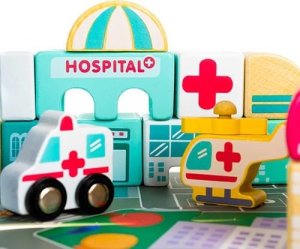 Kruzzel Klocki drewniane 115 szt- miasto 23519 11