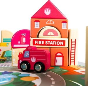 Kruzzel Klocki drewniane 115 szt- miasto 23519 14