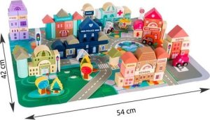 Kruzzel Klocki drewniane 115 szt- miasto 23519 15