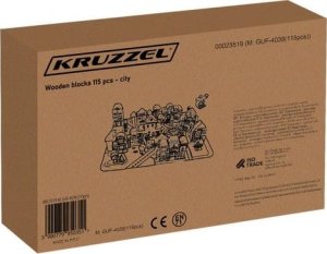 Kruzzel Klocki drewniane 115 szt- miasto 23519 2