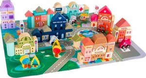 Kruzzel Klocki drewniane 115 szt- miasto 23519 6