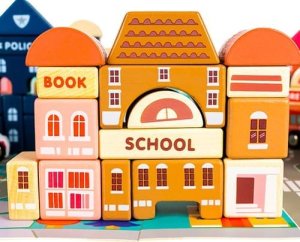 Kruzzel Klocki drewniane 115 szt- miasto 23519 7