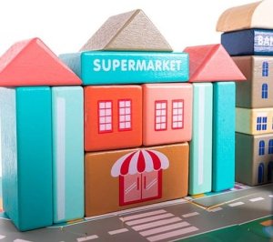 Kruzzel Klocki drewniane 115 szt- miasto 23519 10