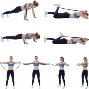 Trizand Powerband 24305 różne poziomy oporu w zestawie wielokolorowy 4 szt. 8