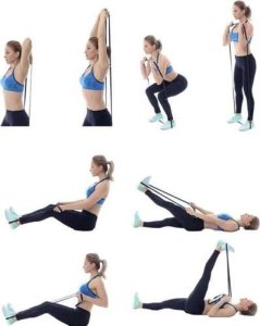 Trizand Powerband 24305 różne poziomy oporu w zestawie wielokolorowy 4 szt. 9