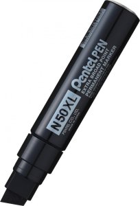 Pentel Marker permanentny N50XL-A czarny ścięty 8-15,4mm PENTEL 1