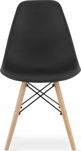 Leobert Zestaw stół NP 120x80 Craft Czarny + 4 krzesła OSAKA czarny 5