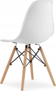 Leobert Krzesło OSAKA białe / nogi naturalne x 1 6